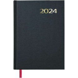 Agenda annuale Dohe Sintex - Pagina giornaliera - Venerdì, sabato e domenica stessa pagina - Dimensioni 14x20 cm - Colore nero