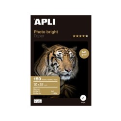 Apli Papel Fotografico Photobright 10 x 15 cm 240g 150 Hojas