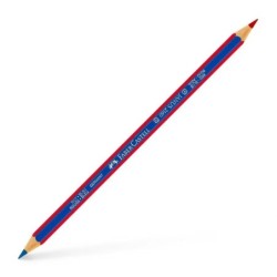 Faber-Castell Janus 2160 Matita Esagonale Fine Bicolore - Ecologica - Resistente alla Rottura - Colore Rosso/Blu 12pz 12pz