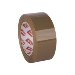 Guarnizione acrilica in PP Apli Basic - 48 mm x 132 m - Resistente all'acqua e all'invecchiamento - Facile da tagliare - Marrone