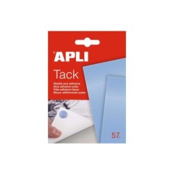 Apli Tack Masilla Azul 57g - Reutilizable - No Deja Residuos - Facil de Moldear Azul