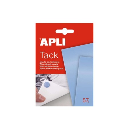 Apli Tack Masilla Azul 57g - Reutilizable - No Deja Residuos - Facil de Moldear Azul