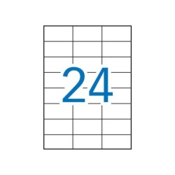 Apli Etiquetas Blancas Opacas 70.0 x 37.0mm 20 Hojas