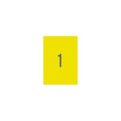 Apli Etiquetas Amarillo Fluorescente Permanentes 210.0 x 297.0mm 100 Hojas