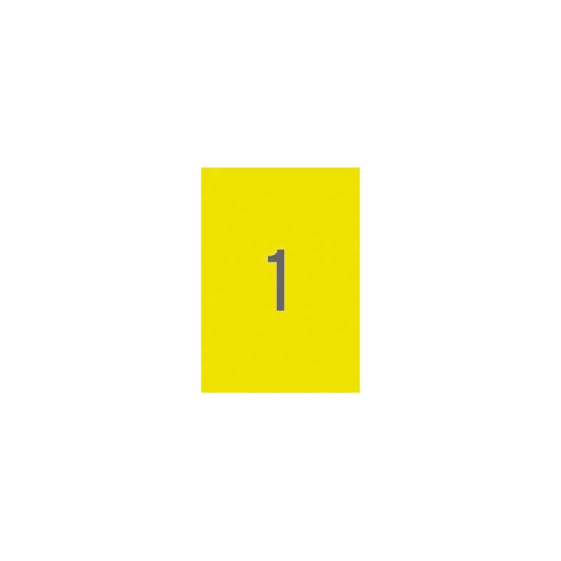 Apli Etiquetas Amarillo Fluorescente Permanentes 210.0 x 297.0mm 100 Hojas Apli Etiquetas Amarillo Fluorescente Permanentes 210.0 x 297.0mm 100 Hojas