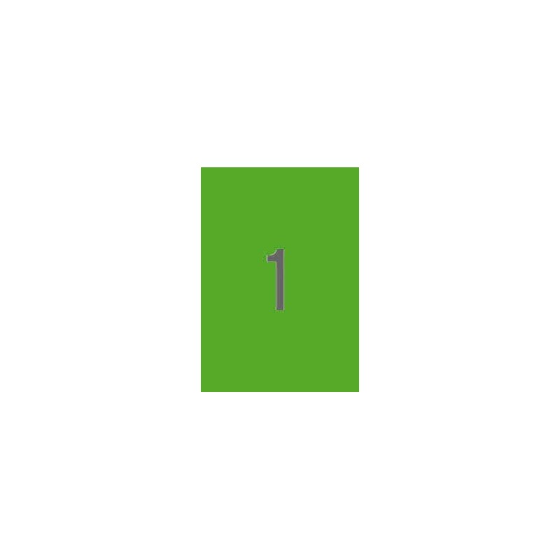 Apli Etiquetas Verde Fluorescente Permanentes 210.0 x 297.0mm 100 Hojas Apli Etiquetas Verde Fluorescente Permanentes 210.0 x 297.0mm 100 Hojas