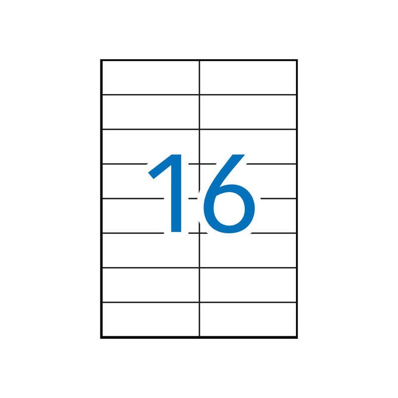 Apli Etiquetas Blancas Extrafuertes 105.0 x 37.0mm 100 Hojas Apli Etiquetas Blancas Extrafuertes 105.0 x 37.0mm 100 Hojas