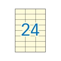 Etichette permanenti Apli in crema 70,0 x 37,0 mm 20 fogli
