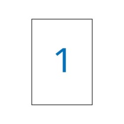 Etichette blu permanenti Apli 210,0 x 297,0 mm 100 fogli