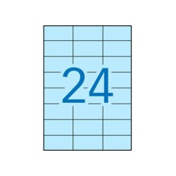 Etichette Apli permanente blu pastello 70,0 x 37,0 mm 20 fogli