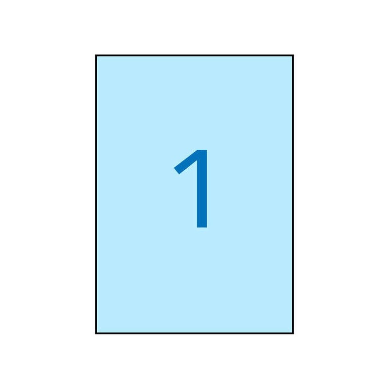 Etichette Apli permanente blu pastello 210,0 x 297,0 mm 20 fogli Etichette Apli permanente blu pastello 210,0 x 297,0 mm 20 fogli