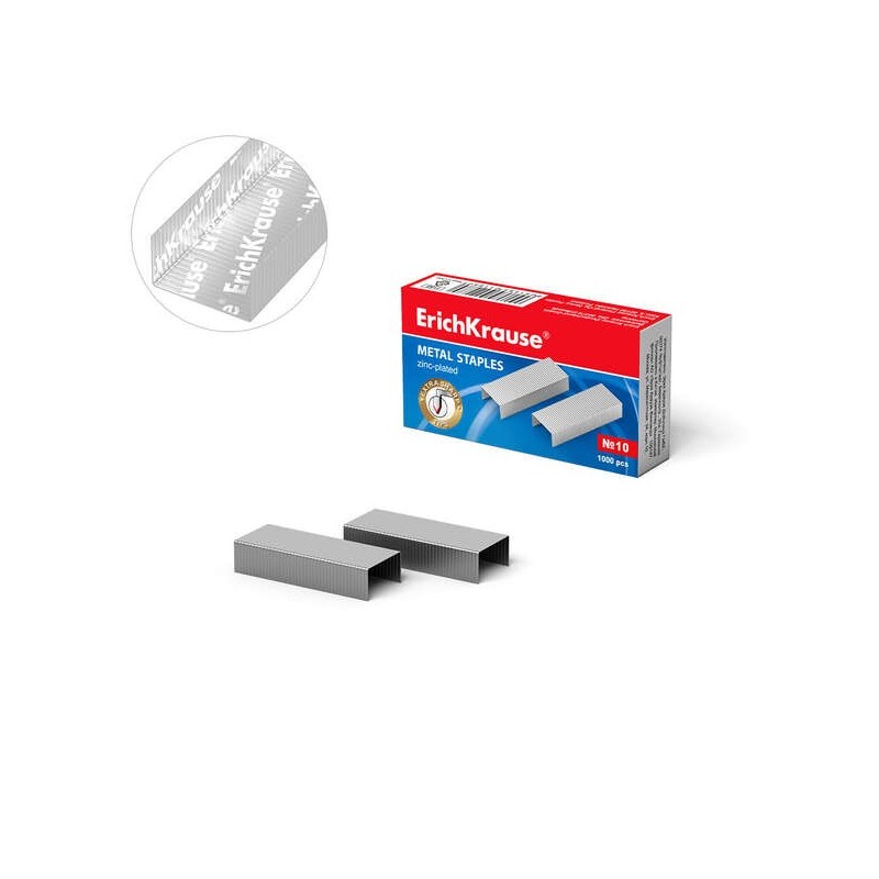 Erichkrause Grapas ? 10 - 1000 Grapas - Alta Calidad y Resistencia Mejorada - Resistente a La Corrosion - Color Plateado Erichkrause Grapas ? 10 - 1000 Grapas - Alta Calidad y Resistencia Mejorada - Resistente a La Corrosion - Color Plateado