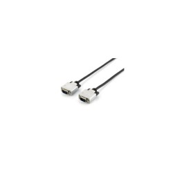 Dotare il cavo di prolunga VGA 2 x HDB15 VGA maschio - Custodia in metallo - Viti zigrinate - Lunghezza 10 m. - Colore nero