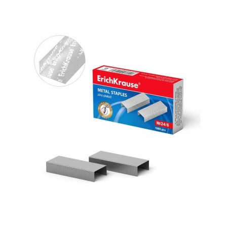 Erichkrause Grapas ?24/6 - 1000 Grapas - Alta Calidad y Resistencia Mejorada - Resistente a La Corrosion