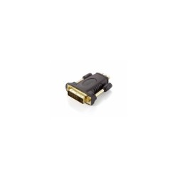 Equipaggia l'adattatore HDMI femmina a DVI maschio - Connettori dorati - Viti zigrinate - Supporta una risoluzione fino a 1920 x