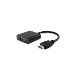 Equip Adaptador HDMI Macho a VGA Hembra + Audio Jack 3.5mm
