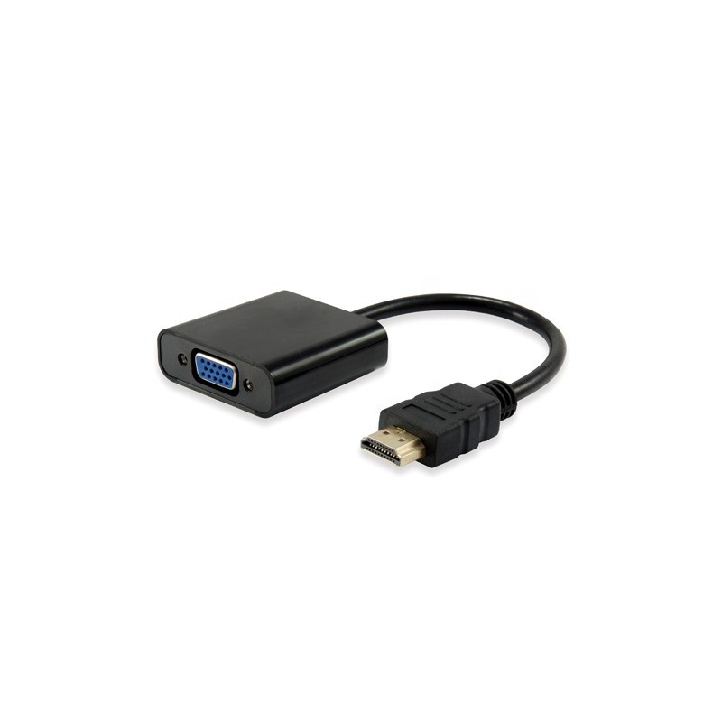 Equip Adaptador HDMI Macho a VGA Hembra + Audio Jack 3.5mm