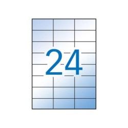 Apli Etiquetas Translucidas Resistentes Intemperie 70.0 x 37.0mm 100 Hojas