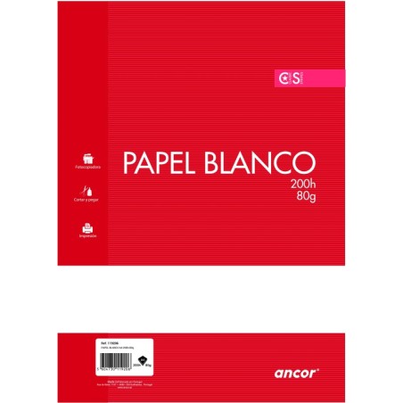 Carta Ancor Confezione da 200 fogli da 80gr formato A4 tinta unita