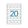 Apli Etiquetas Colgantes Imprimibles 22.0 x 35.0mm 10 Hojas