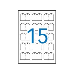 Cartellini stampabili Apli 28,0 x 43,0 mm 10 fogli