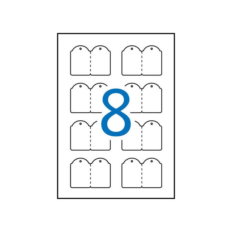 Apli Etiquetas Colgantes Imprimibles 36.0 x 53.0mm 10 Hojas
