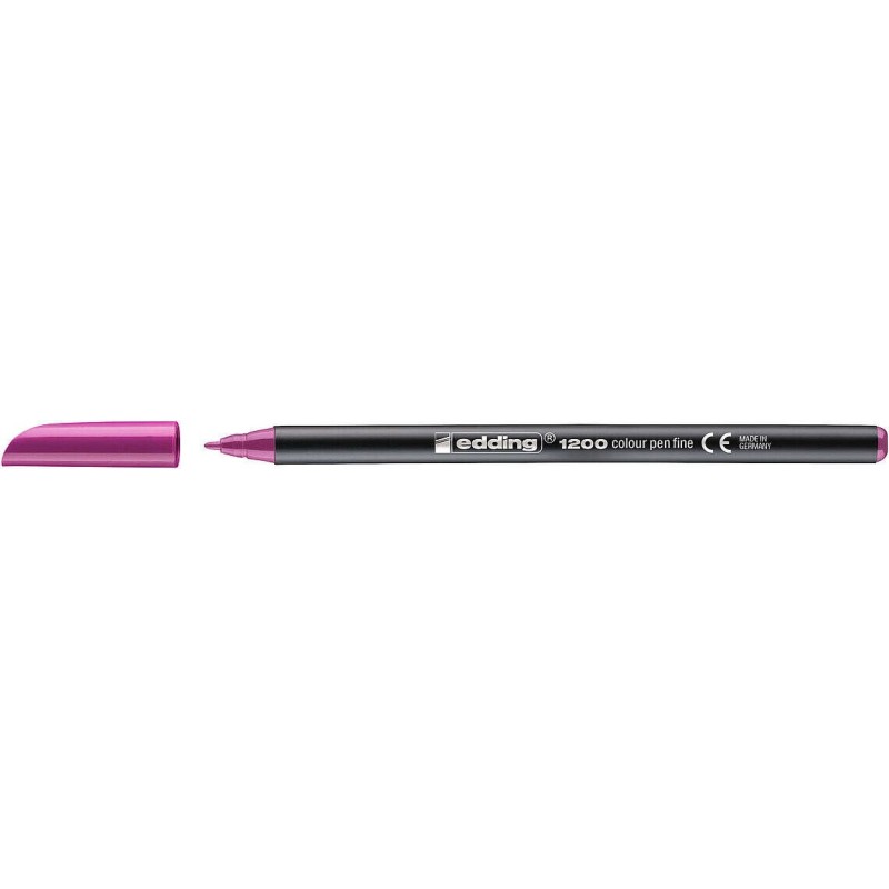 Edding 1200 Rotulador - Punta Redonda - Trazo 1mm. - Tinta con Base de Agua - Color Magenta Edding 1200 Rotulador - Punta Redonda - Trazo 1mm. - Tinta con Base de Agua - Color Magenta