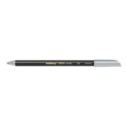 Pennarello Edding 1200 - Punta rotonda - Tratto 1 mm - Inchiostro a base d'acqua - Colore argento 10pz 10pz