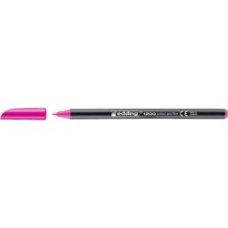 Pennarello Edding 1200 - Punta rotonda - Tratto 1 mm - Inchiostro a base d'acqua - Colore rosa neon 10pz 10pz