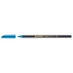 Edding 1200 Rotulador - Punta Redonda - Trazo 1mm - Tinta con Base de Agua - Color Azul Metalizado