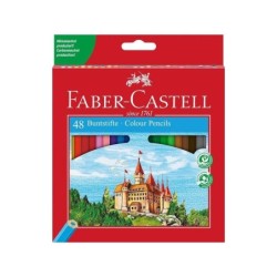 Faber-Castell Classic Colour Pack de 48 Lapices de Colores Hexagonales - Resistencia a la Rotura - Colores Surtidos
