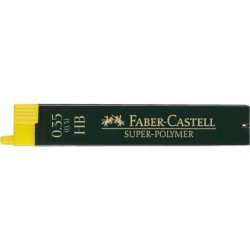 Faber-Castell 9063 Confezione da 12 Mine in Super-Polimero per Portamine 0,3 HB - Resistenti e Lisce 12pz 12pz