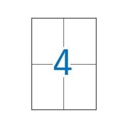 Apli Etiquetas Blancas Permanentes Recicladas 105.0 x 148.0mm 100 Hojas
