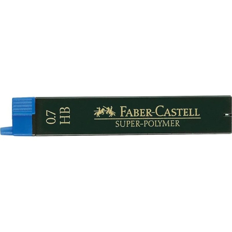 Faber-Castell 9067 Pack de 12 Minas Super-Polymer para Portaminas 0.7 HB - Resistentes y Suaves Faber-Castell 9067 Pack de 12 Minas Super-Polymer para Portaminas 0.7 HB - Resistentes y Suaves