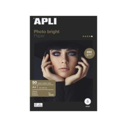 Apli Papel Fotografico Photobright A4 200g 50 Hojas