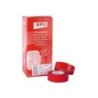 Apli Cinta Adhesiva Roja 19mm x 33m - Resistente al Desgarro - Facil de Cortar - Ideal para Manualidades y Embalaje - Rojo