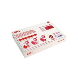 Apli Confezione da 100 Copertine per libri con patta regolabile 290 mm - PVC - Copertina in 3 passaggi