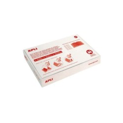 Apli Confezione da 100 Copertine per libri con patta regolabile 300 mm - PVC - Copertina in 3 passaggi