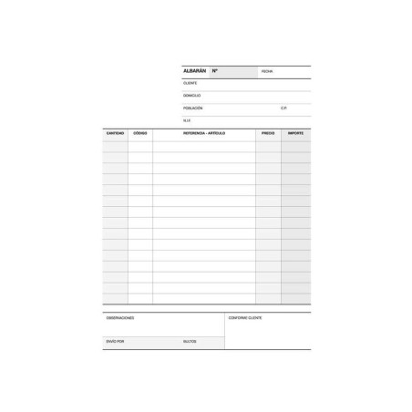 Apli Talonario Albaran 1/4 Natural Lito A-118 - Papel Autocopiativo - 4 Hojas por Juego - Numerado - Tamaño 210x148mm - Natural