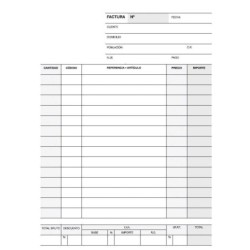 Apli Invoice Checkbook 1/4 Duplicato Naturale - Numerazione sequenziale - Carta autocopiante - 63 fogli - Colore naturale