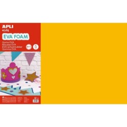 Apli Gomma Eva Arancione 600x400 - 5 Fogli Grandi e Flessibili - Ideale per Artigianato e Decorazione