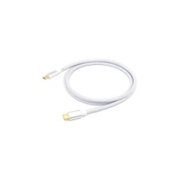 Equipaggia cavo USB-C 3.2 maschio a USB-C maschio da 1 m - Ricarica rapida - Custodia in metallo - Cavo intrecciato