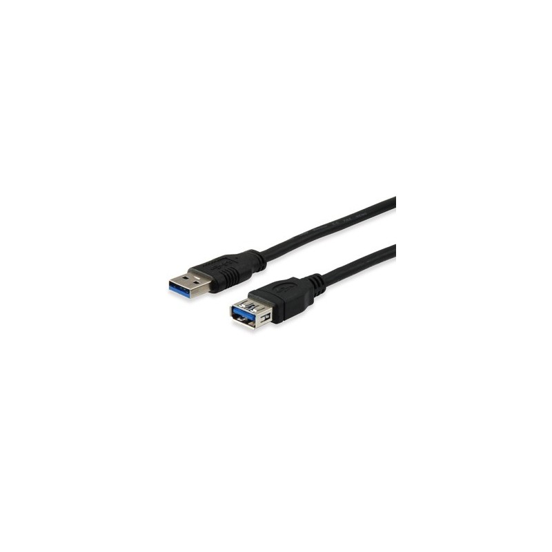 Equipaggia il cavo di prolunga USB A maschio a USB A femmina 3.0 - Connettori placcati in nichel - Lunghezza 2 m - Colore nero Equipaggia il cavo di prolunga USB A maschio a USB A femmina 3.0 - Connettori placcati in nichel - Lunghezza 2 m - Colore nero