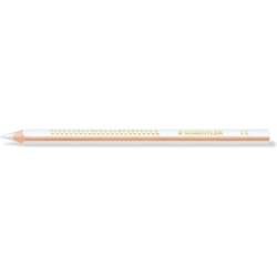 Staedtler Jumbo Noris 128 Lapiz Triangular de Color - Mina de 4mm - Resistencia a la Rotura - Diseño Ergonomico - Color Blanco