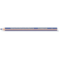 Matita colorata triangolare Staedtler Jumbo Noris 128 - Mina da 4 mm - Resistenza alla rottura - Design ergonomico - Colore blu 