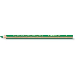 Matita colorata triangolare Staedtler Jumbo Noris 128 - Mina da 4 mm - Resistenza alla rottura - Design ergonomico - Colore verd