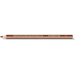 Matita colorata triangolare Staedtler Jumbo Noris 128 - Mina da 4 mm - Resistenza alla rottura - Design ergonomico - Colore marr