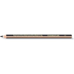 Matita colorata triangolare Staedtler Jumbo Noris 128 - Mina da 4 mm - Resistenza alla rottura - Design ergonomico - Colore nero