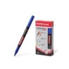 Pennarello permanente Erichkrause P-100 - Punta fine resistente ai danni - Inchiostro a base di alcol - Colore blu 12pz 12pz