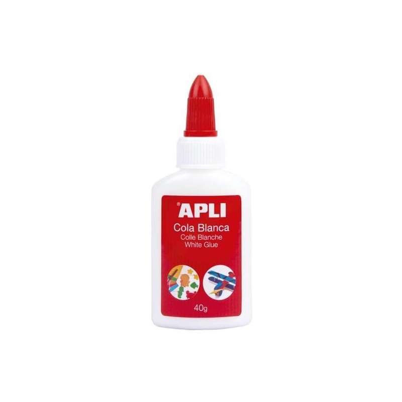 Apli Cola Blanca Liquida 40g - Aplicador de Punta - Libre de Solventes y No Toxica - Apto para uso Escolar Apli Cola Blanca Liquida 40g - Aplicador de Punta - Libre de Solventes y No Toxica - Apto para uso Escolar